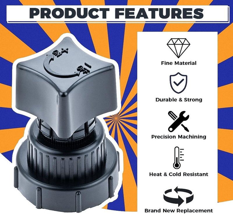 Yetaha Manifold Plastic Air Compressor Regulator Valve Knob, Compatible with Sanborn Craftsman Coleman Power Mate Air Compressor Replacement Parts - Image 4